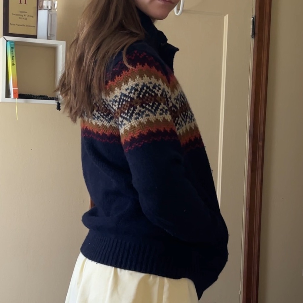 Refectory Wool blend button up sweater - Picture 4 of 7